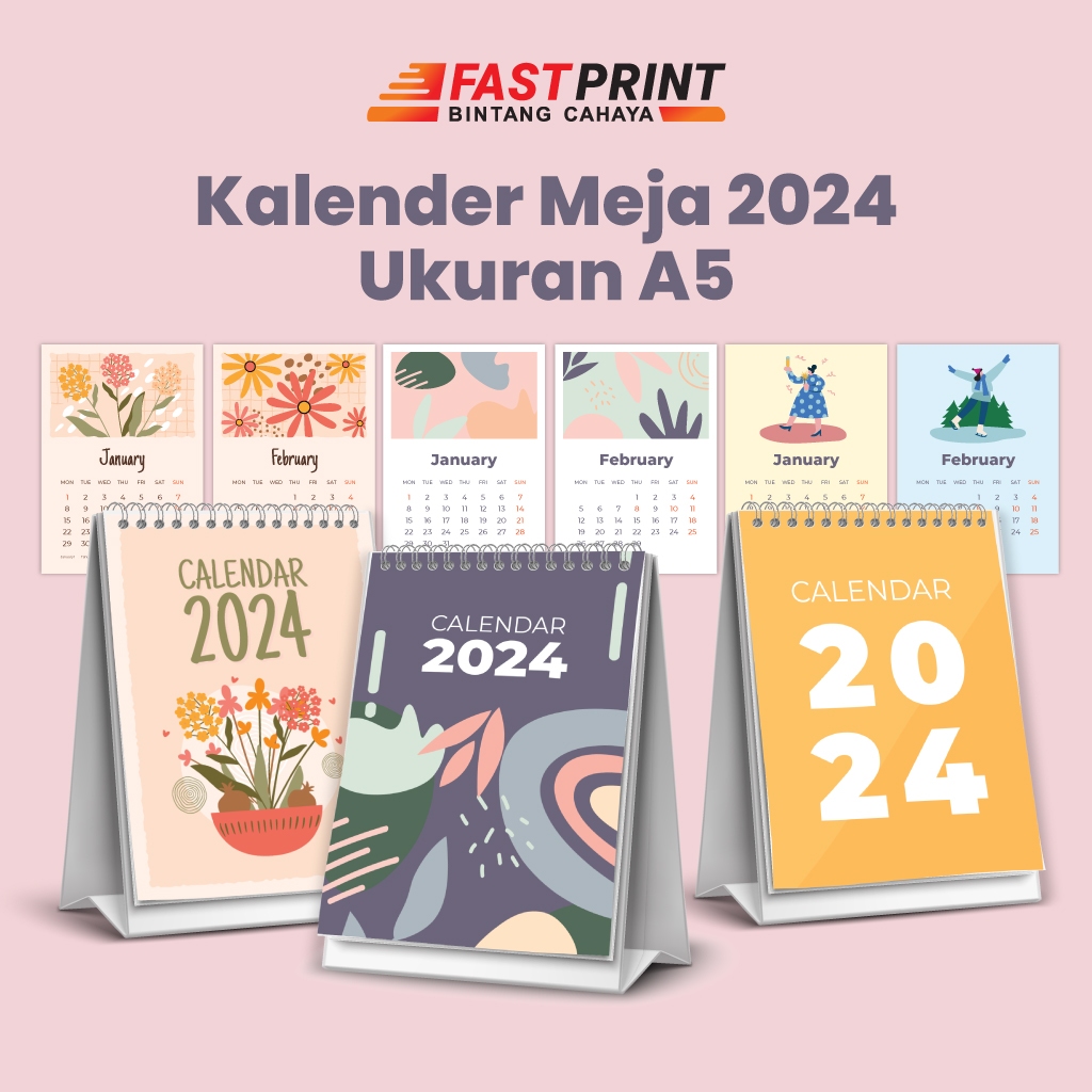 

Kalender Meja 2024 A5 Art Carton