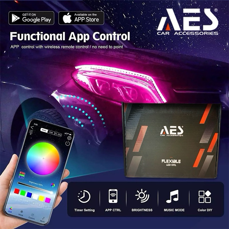 ALIS DRL RGB MATRIX BULLAES 60CM | DRL AES HURACAN FLEXIBEL 60CM