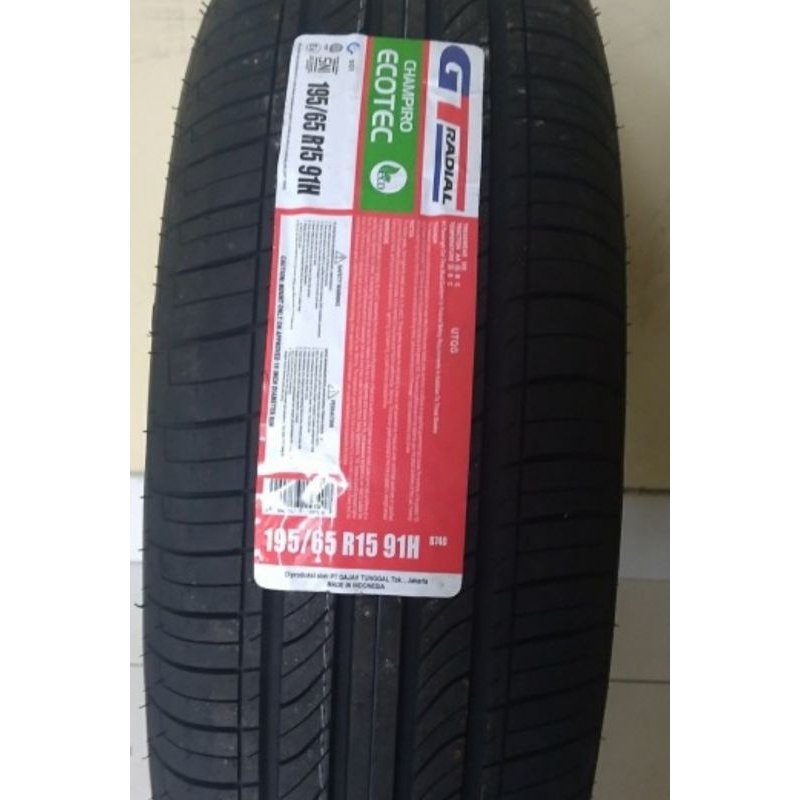 ban luar mobil 195 65 R15 GT champiro ecotec gajah tunggal gojek depok