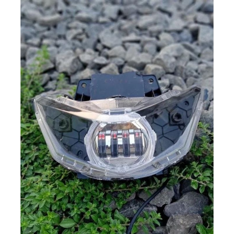 Reflektor lampu BEAT DELUXE 2020-2022 Set BILED DAYMAKER