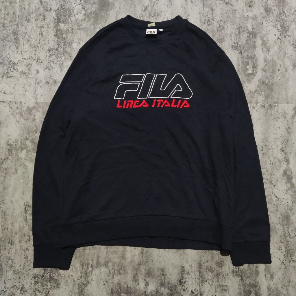 CREWNECK By FILA BORDIR SECOND BLU293