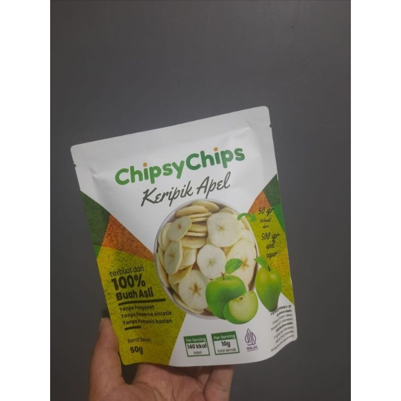 

Chipsy Chips Apple • Kripik Buah Apel • 100% Buah Asli • Kualitas Ekspor • Kemasan 50gr