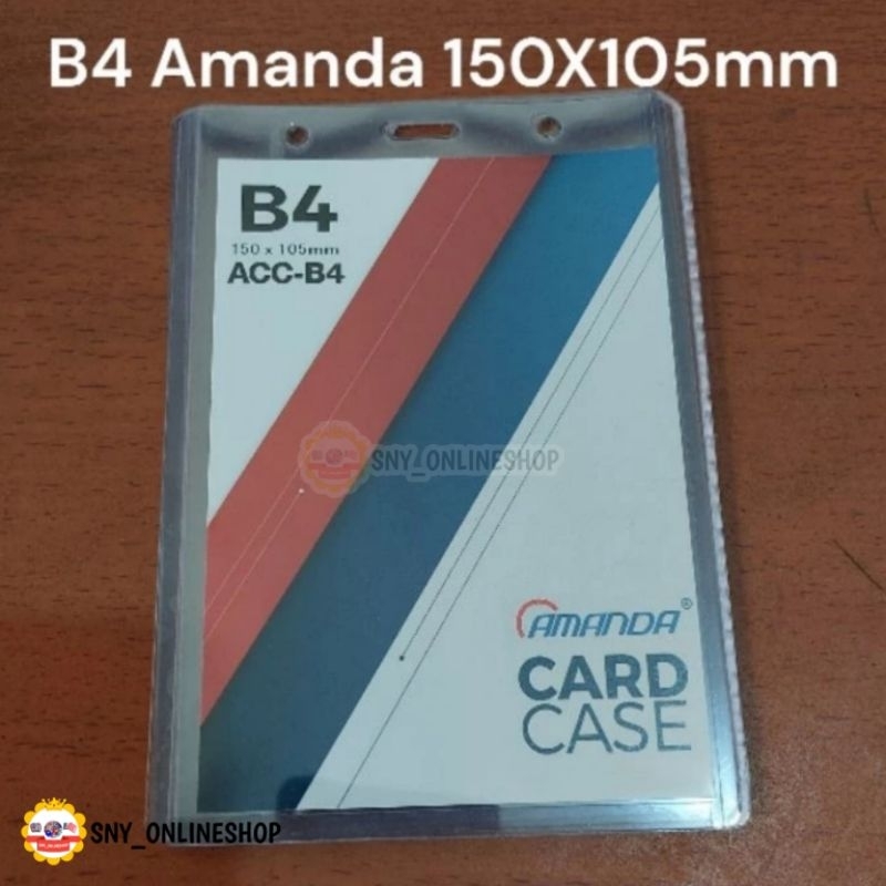 

20pcs Card Case B4 Kartu ID Card Panitia Name Tag Plastik 150×105mm Amanda