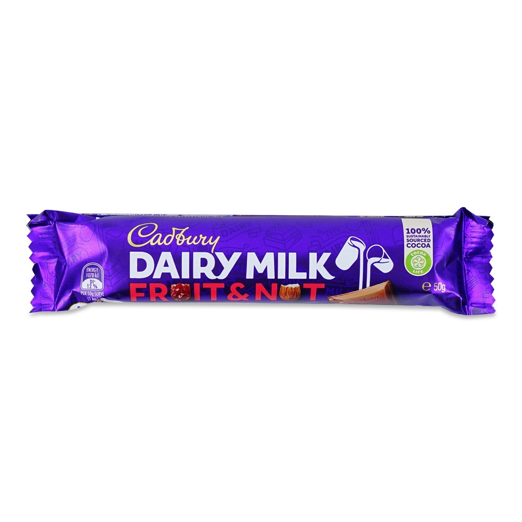 

Cadbury Fruit & Nut Chocolate 50g