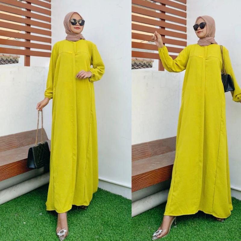 ELMINA GAMIS CRINKLE TALI PANJANG WANITA MUSLIMAH