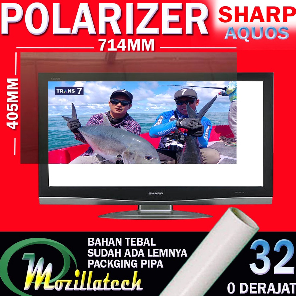 HARGA GROSIR &gt;&gt; POLARIZER SHARP AQUOS 32 POLARIS POLARIZER TV LCD SHARP 32 INCH IN