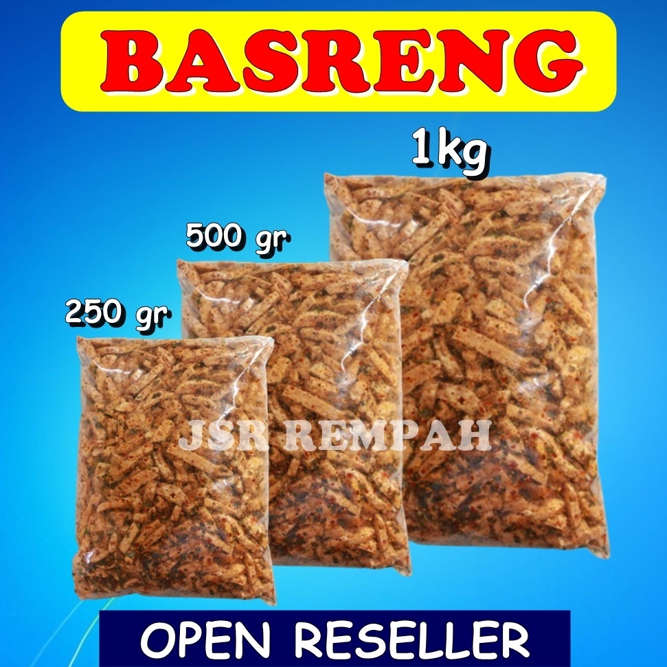 

STAR BRANDS Basreng Daun Jeruk Pedas Daun Jeruk Kemasan 1 Kg 500 gram 250 gram