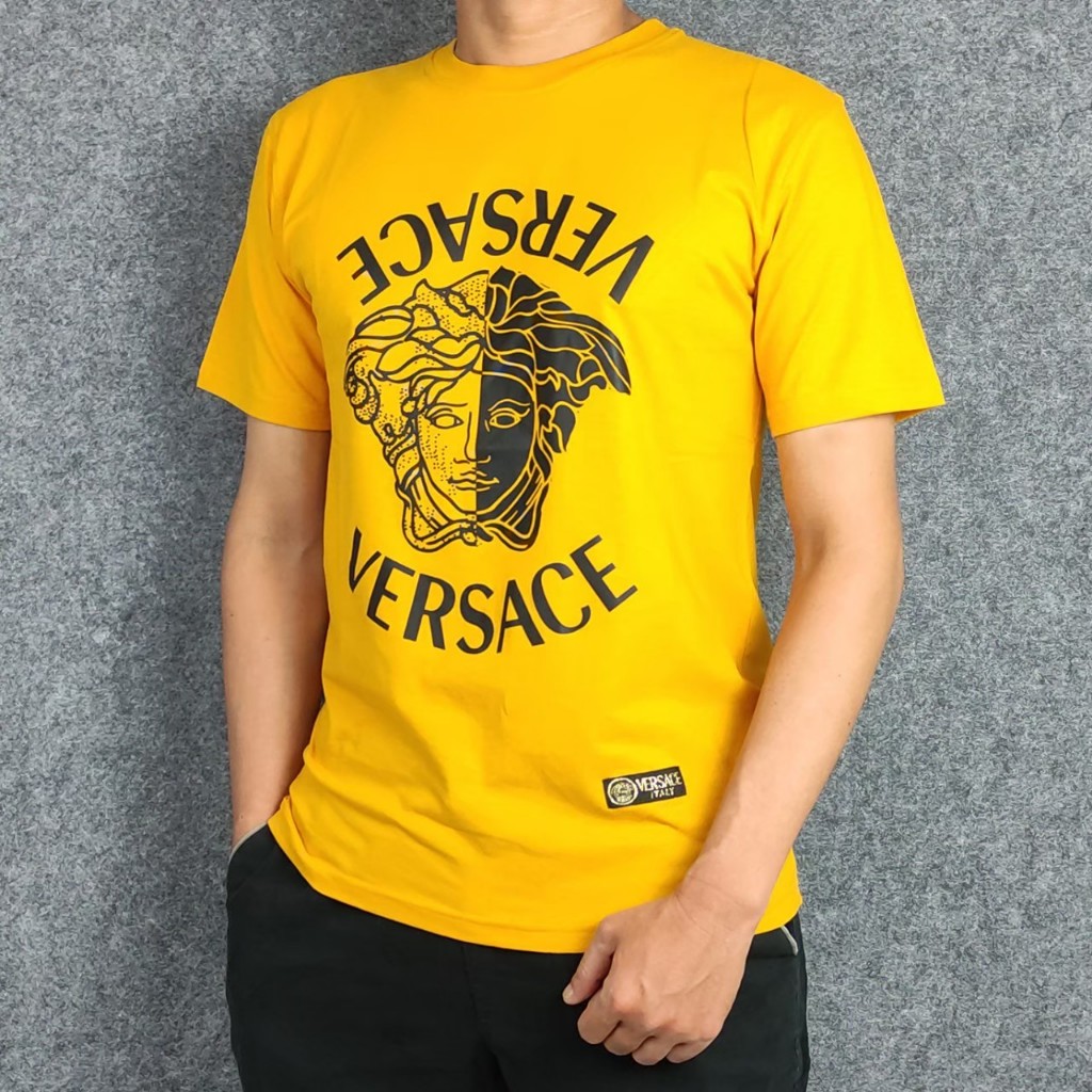 Versace Kaos Pria Distro Original Branded Lengan Pendek