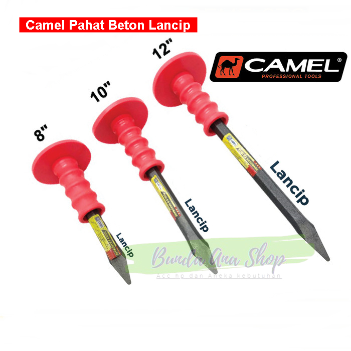 Camel Pahat Beton 8 / 10 / 12 Inch Pahat Beton Lancip Baja berkualitas