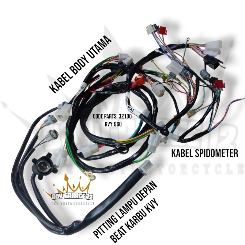KABEL KABEL BODY HONDA BEAT KARBU  PULL SET BEAT KARBU  LAMA OLD KVY