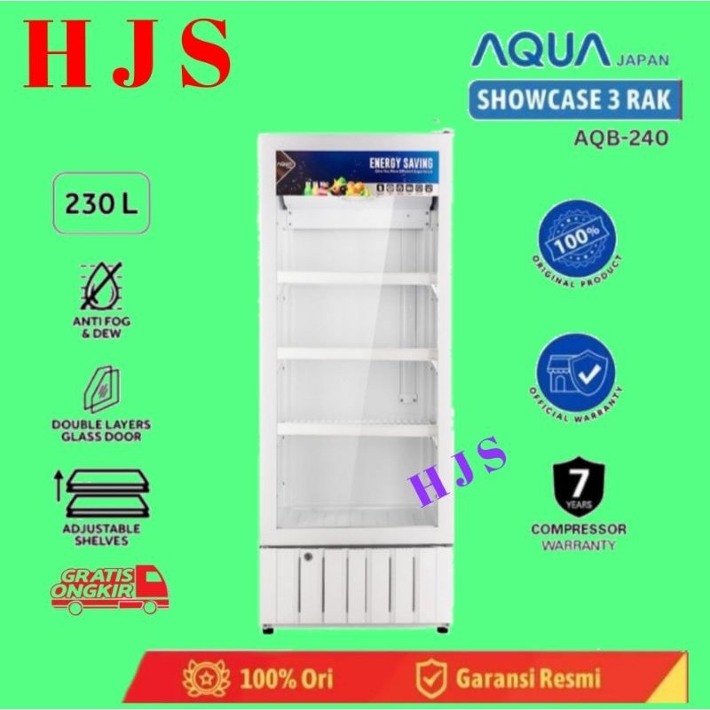 SHOWCASE AQUA 3 RAK AQB-190 DISPLAY COOLER 190L LOW WATT