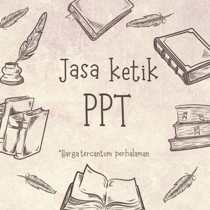jasa ketik PPT Tercepat | aestetic