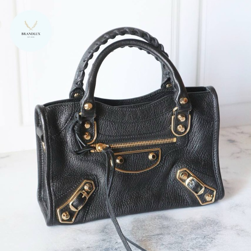 Balenciaga mini city edge black ghw