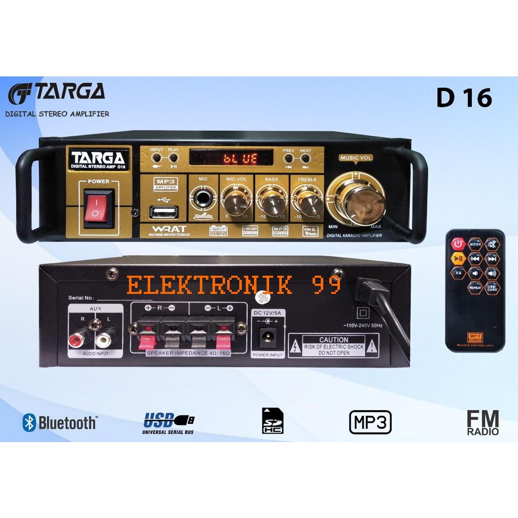 Power Amplifier Targa D16 Ampli Targa D 16 Digital Amplifier