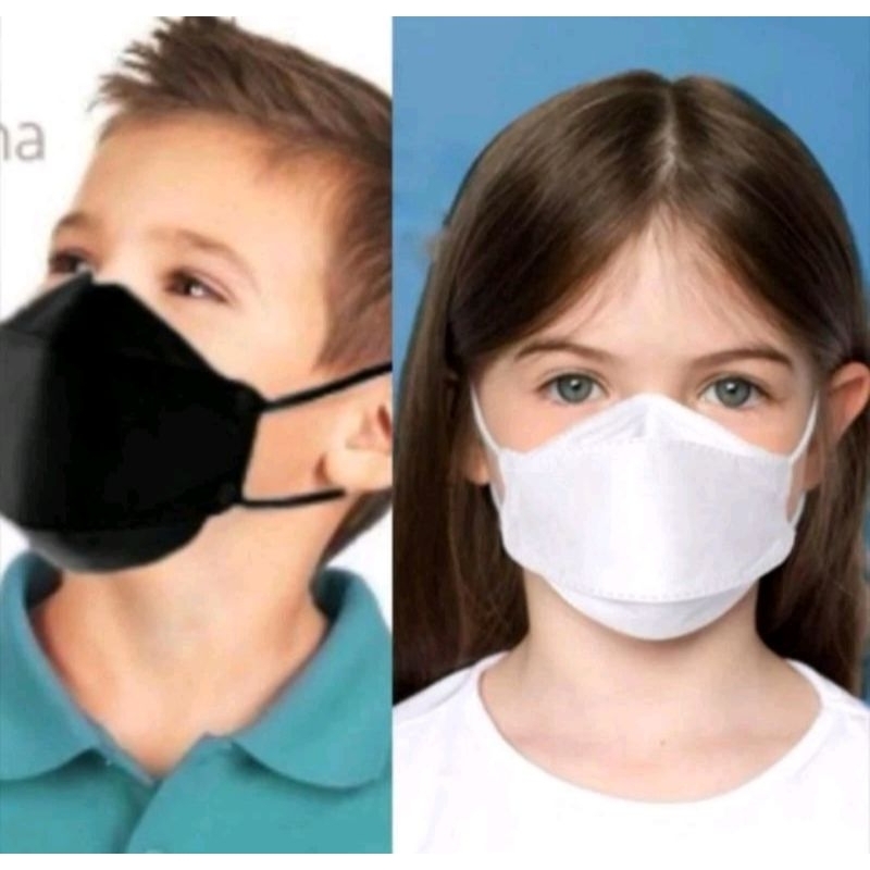 MASKER ANAK KF94 ynb HITAM PUTIH // MASKER ANAK KF94
