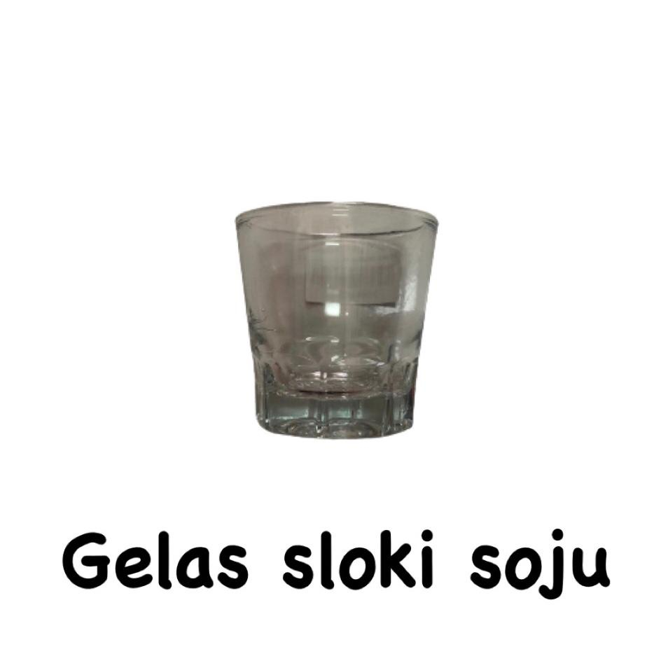 Gelas sloki mini Gelas sloki / gelas shot / gelas soju / gelas lilin / gelas kaca / gelas mini
