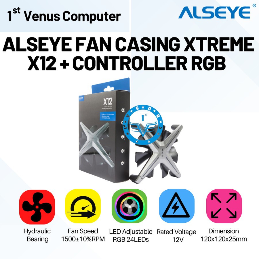 FAN CASING ALSEYE XTREME X12+CONTROLLER RGB/FAN CASE ALSEYE/ FAN08-ALY