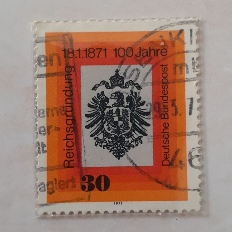 

Perangko Jerman Imperial Eagle with large breast shield and Crown Tahun 1971