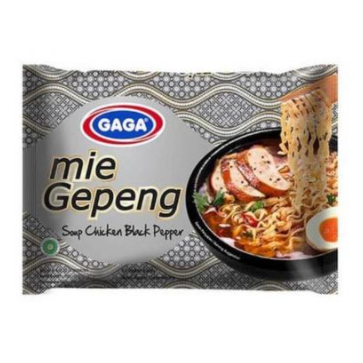 

Gaga Mie Gepeng Soup Chicken Black Pepper 67gr