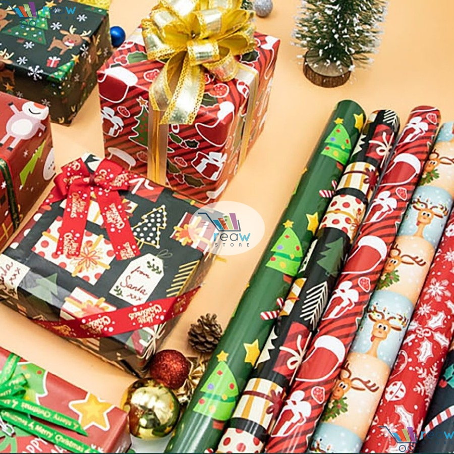 

Bungkus Kertas Kado Hadiah Natal Merry Christmas Gift Wrapping Paper