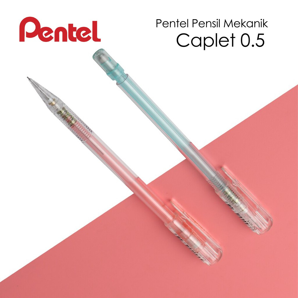 

Pencil Mekanik Pentel Caplet 0.5 2 Pcs + Penghapus