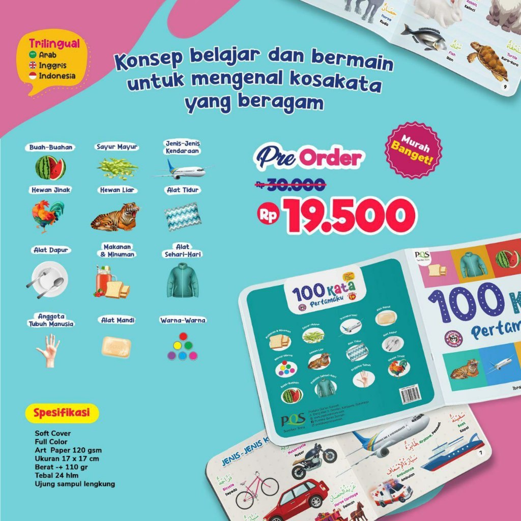 PRE ORDER BUKU 100 KATA PERTAMAKU