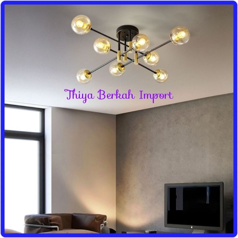 Berkah Import Lampu Gantung Lampu langit-langit LED mewah ringan lampu ruang tamu sederhana post-mod