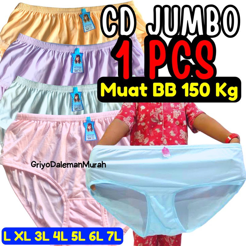 (L XL 3L 4L 5L 6L 7L) JUMBO CD WANITA MURAH CELANA DALAM  PEREMPUAN DEWASA CD WANITA