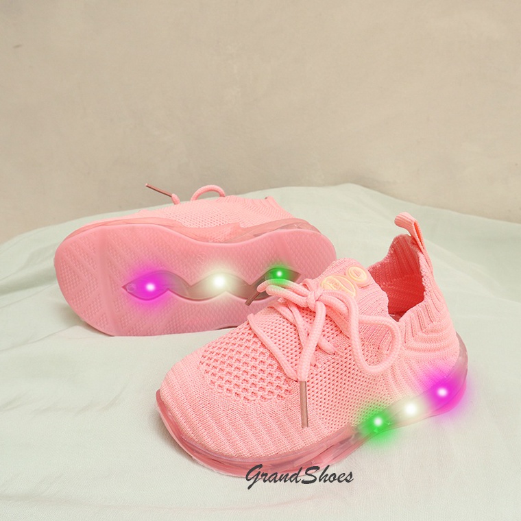SEPATU LAMPU ANAK YUCATAN RAJUT LIVE08 SIZE 21-25 [ART.  E7U2]