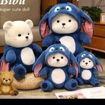 Boneka lilo stitch hoodie jumbo