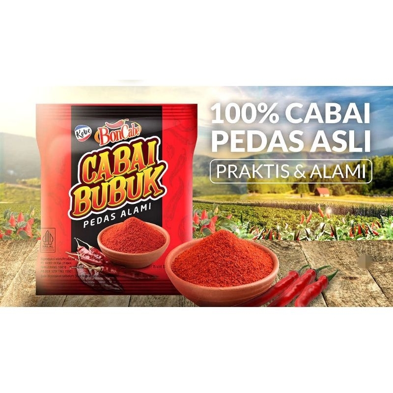 

Kobe BonCabe Cabai Bubuk Sachet 25gr