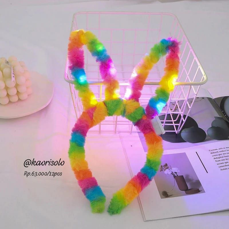 Bando Kelinci LED Grosir Bando Murah Bandana Kelinci Murah