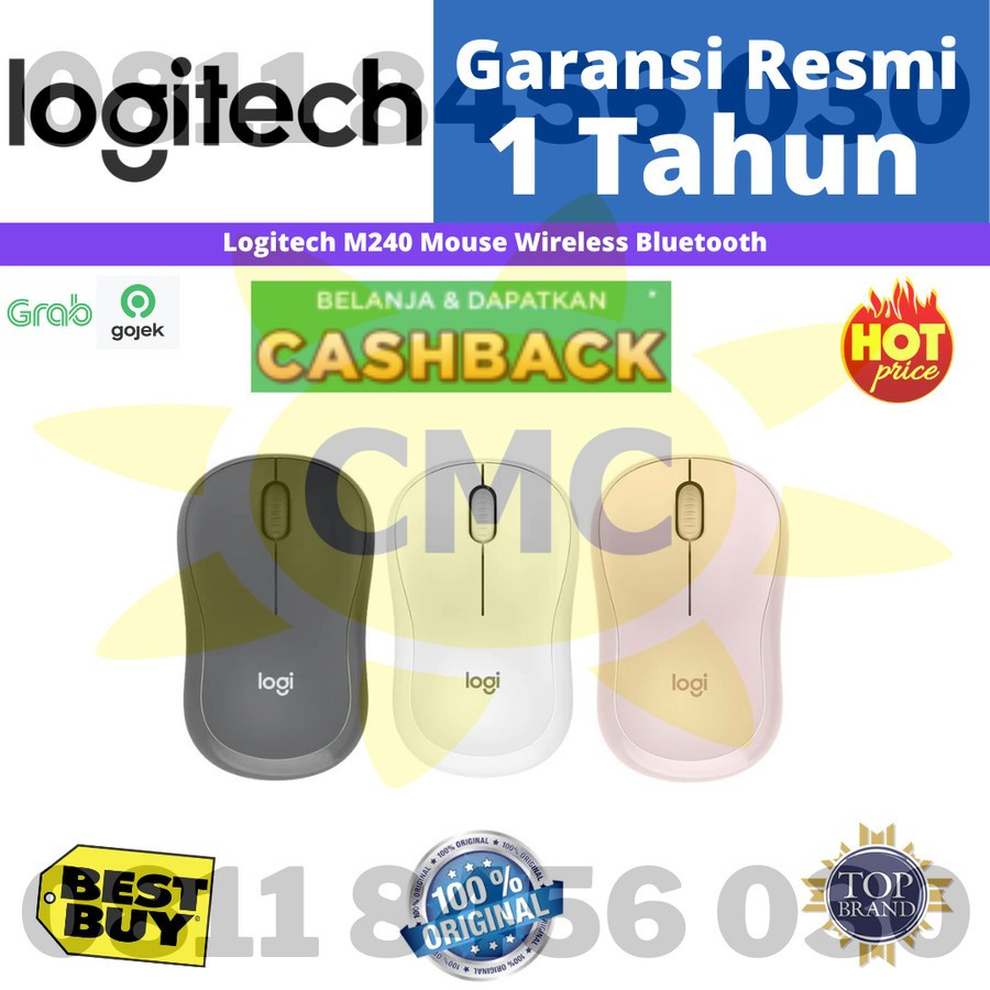 Logitech M240 M 240 Mouse Wireless Bluetooth
