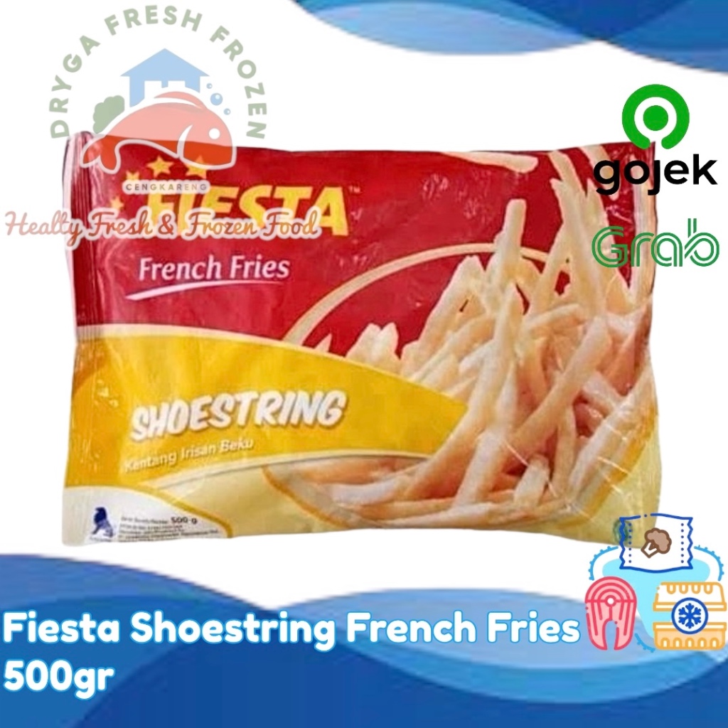 

Fiesta Shoestring French Fries 500gr Kentang Goreng