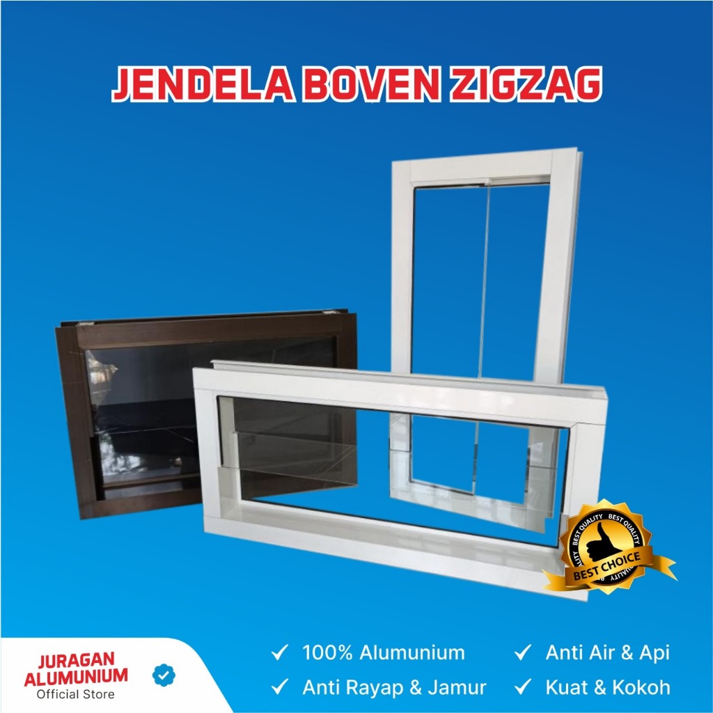 Jendela Boven Zigzag