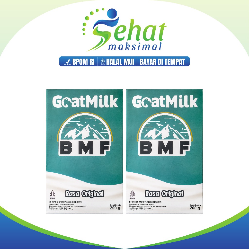 

BMF Susu Kambing Paket 2 Box BMF Susu Kambing Original Etawa BPOM Halal