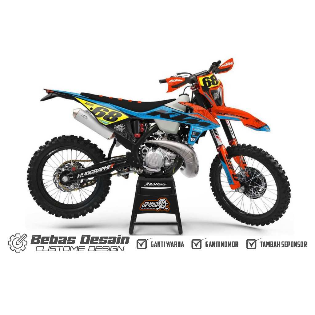 DECAL KTM 2020 KTM 250 SX-F / KTM 250 EXC-F 2022 / KTM 250 SX-F 2023 FREE CUSTOME DESIGN