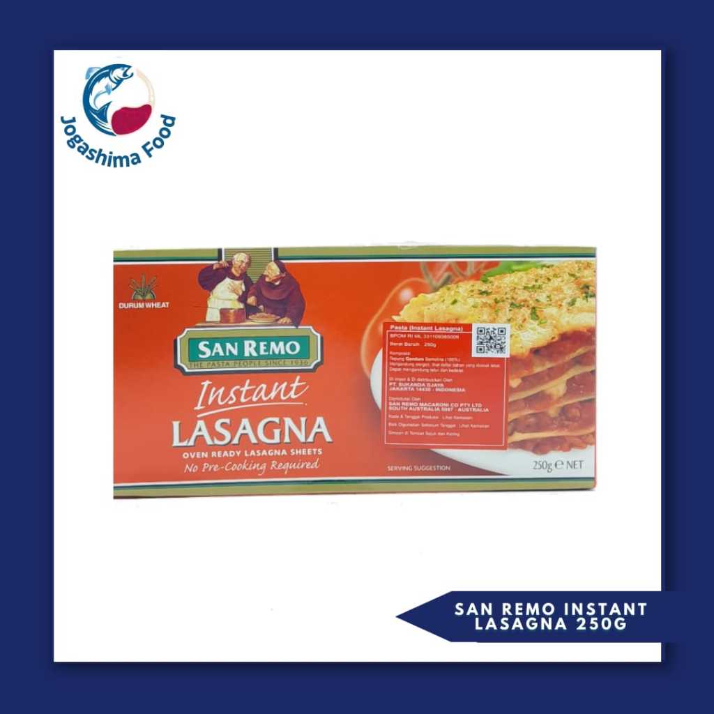 

San Remo Instant Lasagna/ Instant pasta 250g