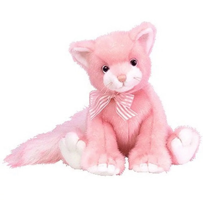 RARE !!! TY classic glamour pink cat original