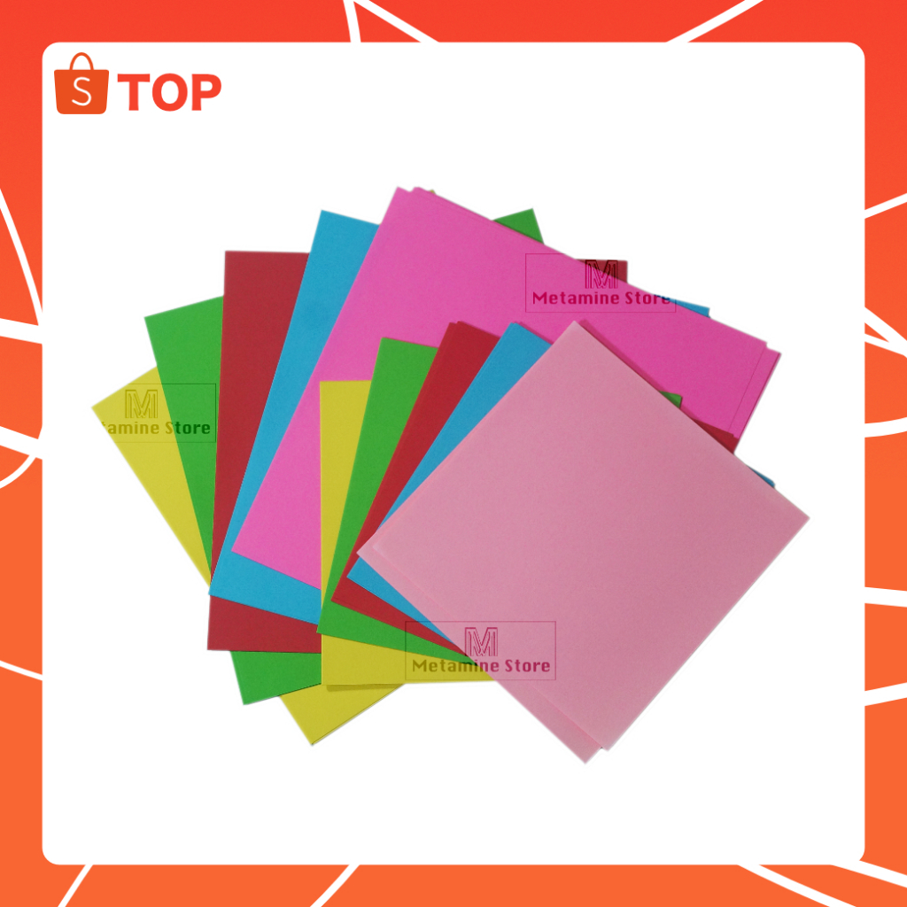 

Forte Kertas Lipat / Origami Warna Warni 25 Lembar Besar Sedang