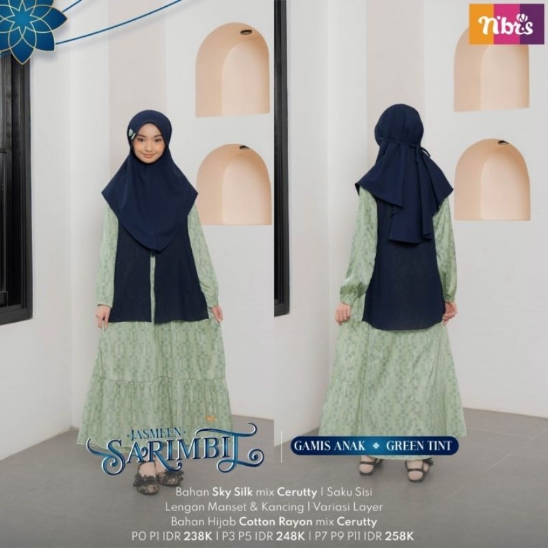 SALE//SARIMBIT NIBRAS //SARIMBIT JASMEEN//NIBRAS GAMIS ANAK