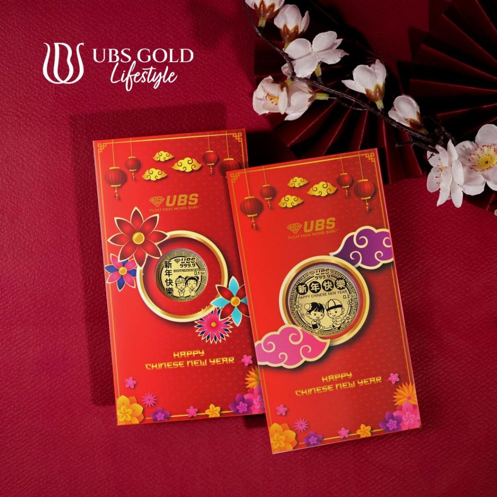 Logam Mulia 0,1 gram UBS imlek 24 karat angpao imlek