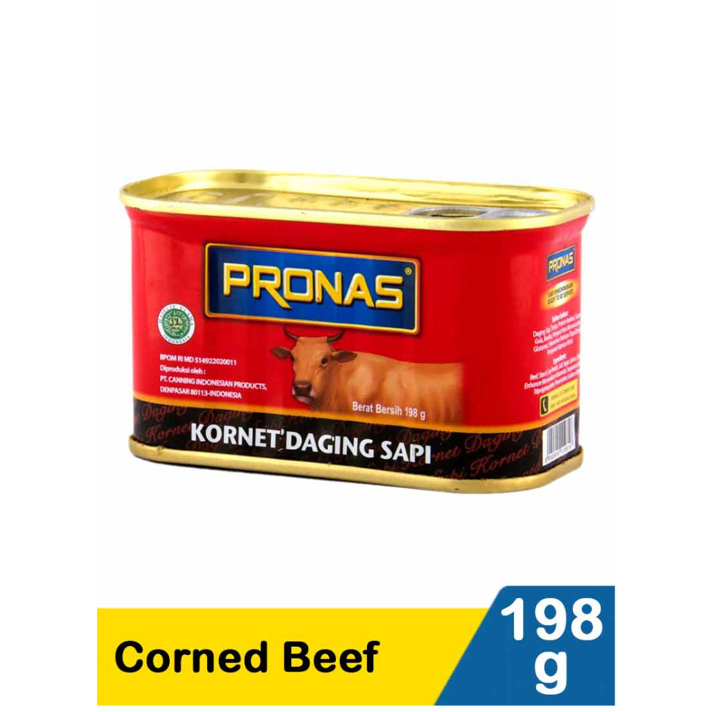 

SALE KORNET DAGING SAPI PRONAS 198 GR/ PRONAS CORNED BEEF ORIGINAL