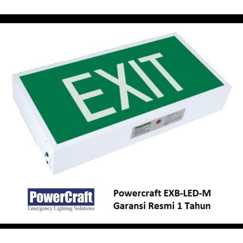 lampu led emergency exit powercraft box emergency exit lampu darurat exit powercraft