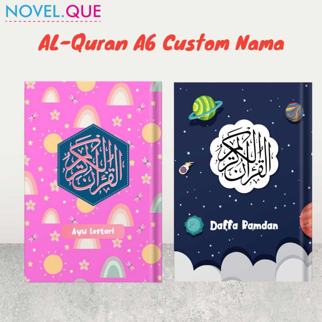 Quran A6 Anak Custom Nama Hardcover Bisa Tulis Nama di Cover / Al Quran A6 Terjemahan Per Kata