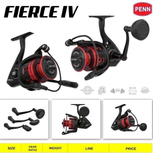 REEL PENN FIERCE IV - FULL METAL BODY POWER HANDLE - 1000 sampai 3000