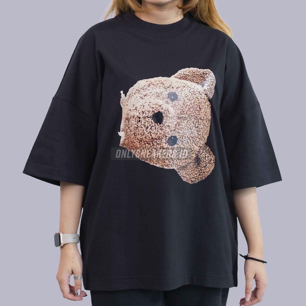 PALM ANGELS BIG BEAR OVER BLACK TEE