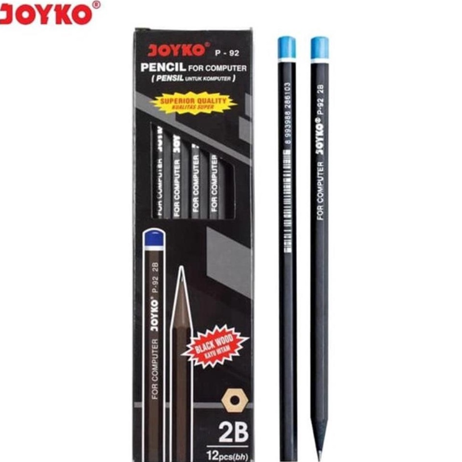 

Best Terlaris Pensil 2B joyko P-92 (12Pcs)