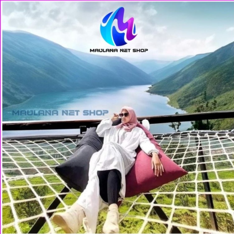 ➬✪✸ Jaring Nilon 12mm Safety Net/Hammock/Climbing Net/Loft Net/Playground/Outbond/Jaring Cargo Net