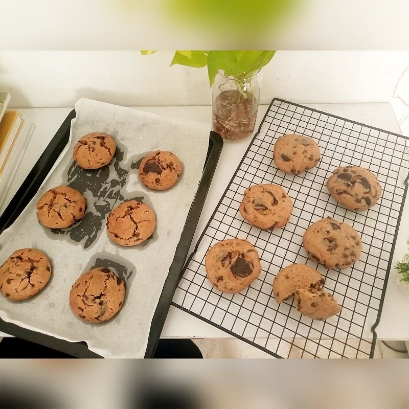 

Double Chicolate Chocolate Chip Soft Cookies 5 pcs